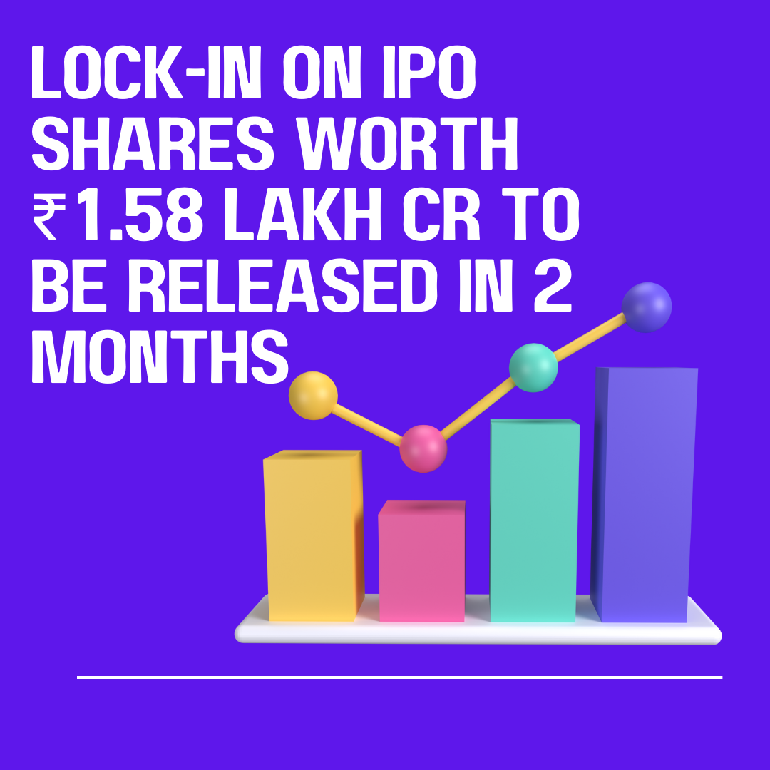 Lock-in on IPO Shares Worth ₹1.58 Lakh Crore Set to be Released Over the Next Two Months: What It Means for Investors